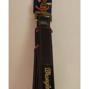 Wrangler Dog Leash Pet 4ft Lead Walking Brown M L XL 50-150LBS Faux Leather